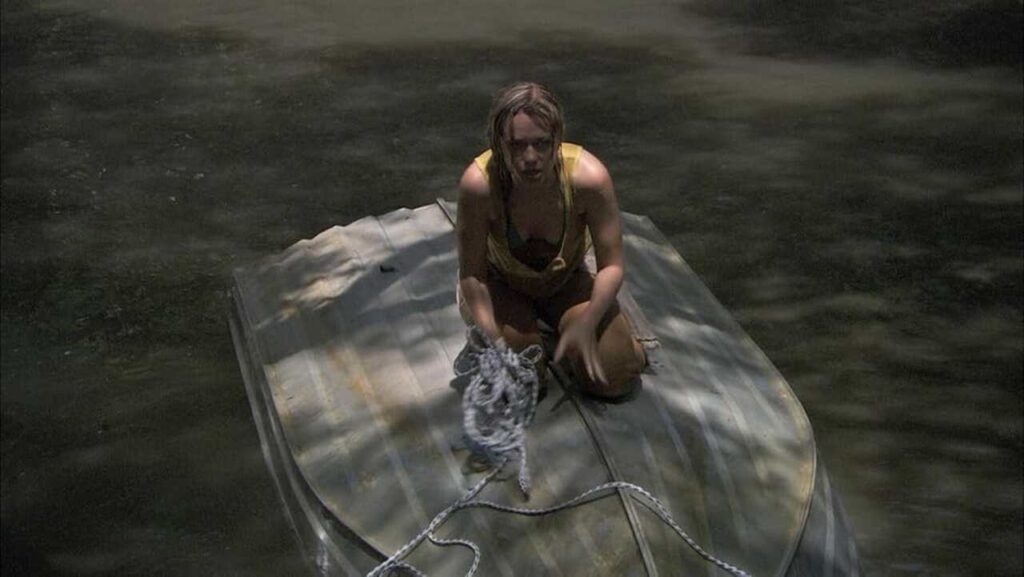 Filme Medo Profundo (2007), de jacaré gigante