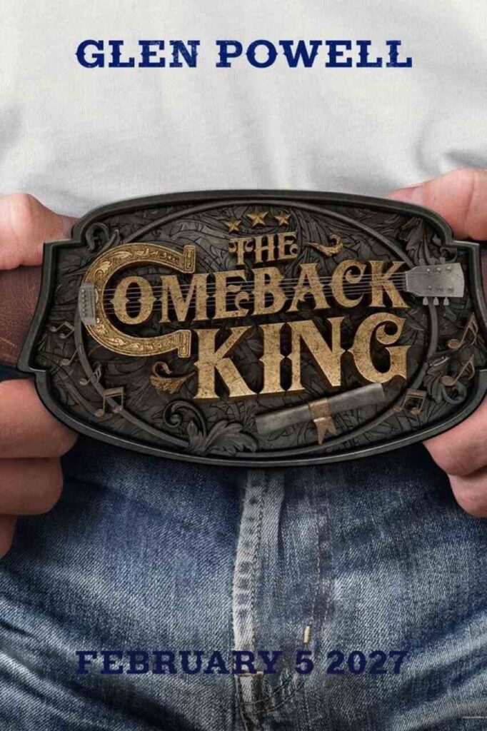 Primeiro poster de The Comeback King, com Madelyn Cline e Glen Powell